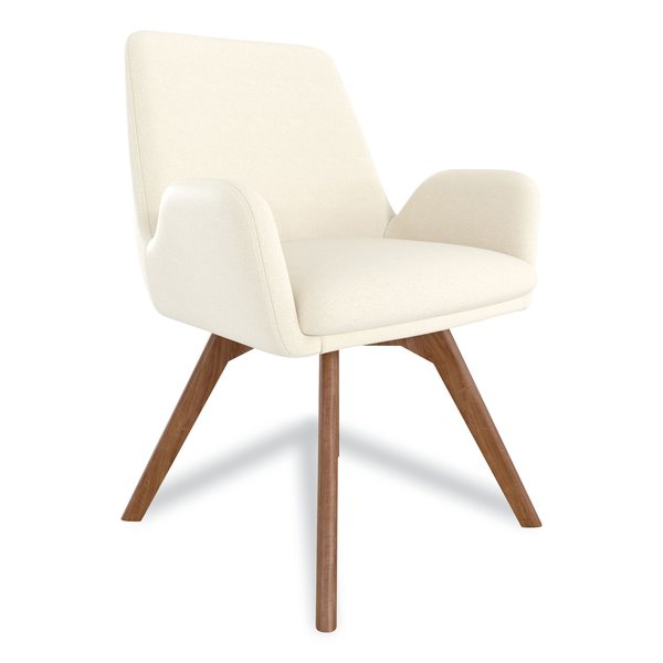 Union & Scale MidMod Fabric Guest Chair, 24.8" x 25" x 31.8", Cream Seat/Back UN56983-CC